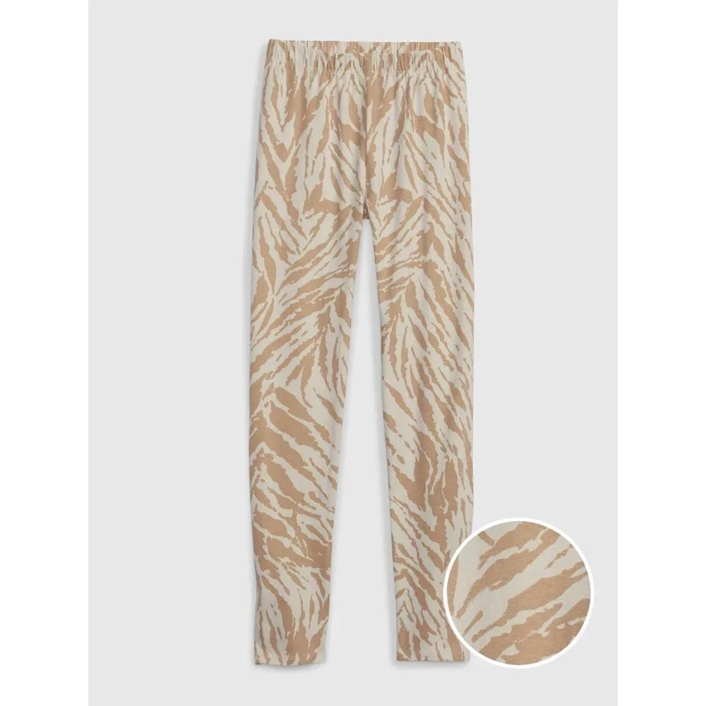 Gap organic animal print leggings M 8 NWT